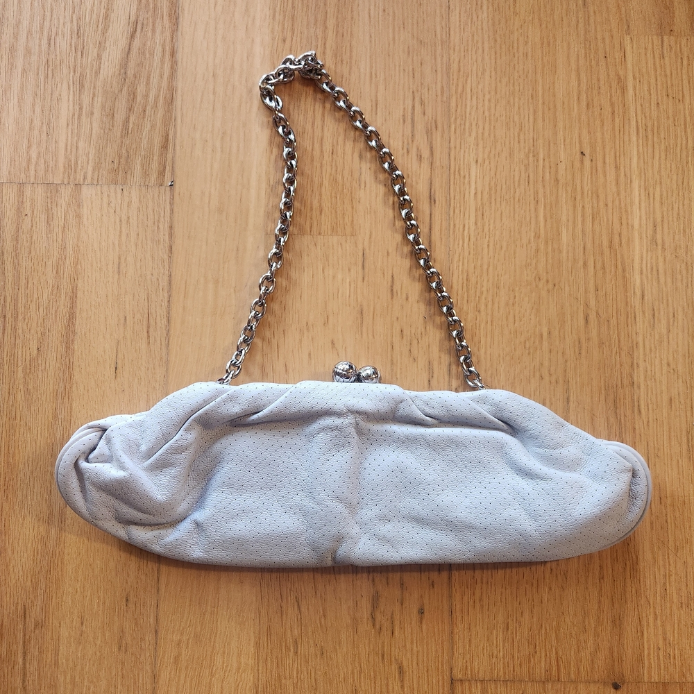Franchi Collection Elegant Clutch With Silver Chain